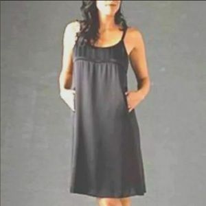 Eileen Fisher Black Silk Dress w Pockets (PS)